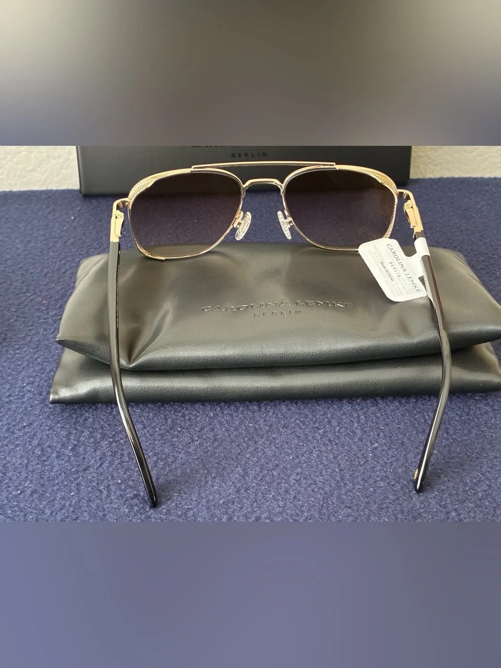 Carolina Lemke Carlos Black Gold 53-19/140 + Premium Luxury Case